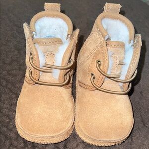 UGG Tan Kids Boots with White Lining